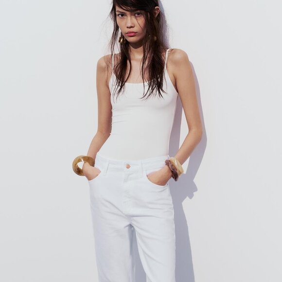ZARA POLYAMIDE SPAGHETTI STRAP CAMISOLE SIZE M NEW With TAGS - Picture 1 of 8